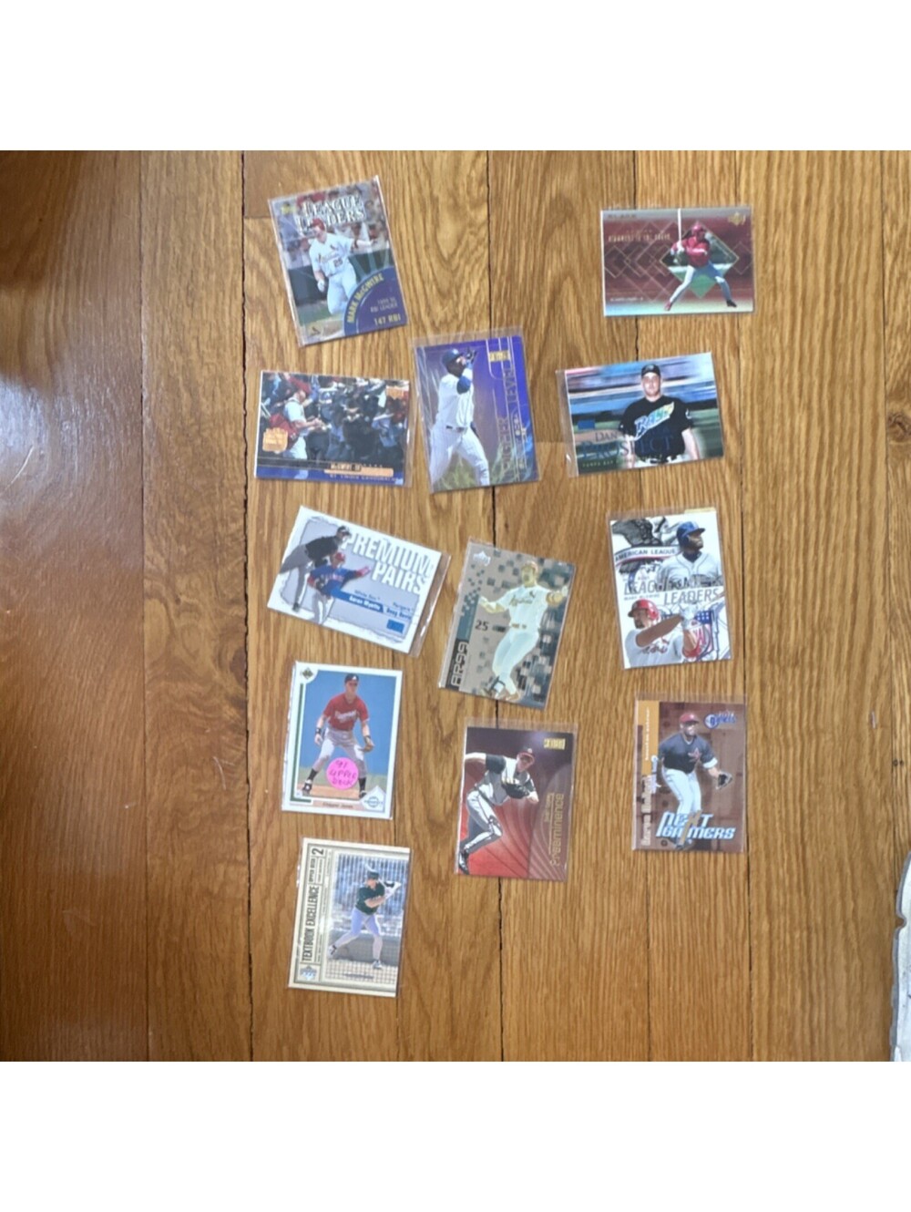 #9 Upper Deck Topps Fleer SkyBox 1999 MLB Trading Card Lot Chipper Jones McGwire
